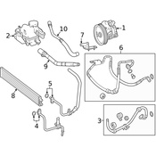 Mercedes Power Steering Return Hose - Genuine Mercedes 2124660481