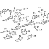 Mercedes Catalytic Converter Gasket - Genuine Mercedes 2124920081