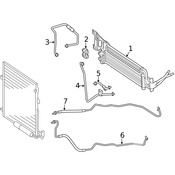 Mercedes Auto Trans Oil Cooler Tube - Genuine Mercedes 2125281124