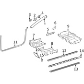 Mercedes-Benz Door Sill Plate - Genuine Mercedes 2166802435