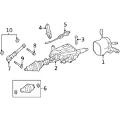 Mercedes Steering Column - Genuine Mercedes 2184601316