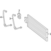 Mercedes Auto Trans Oil Cooler Hose - Genuine Mercedes 2185001272