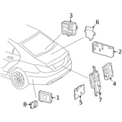 Mercedes Body Control Module Bracket - Genuine Mercedes 2185450240