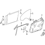 Mercedes Window Regulator - Genuine Mercedes 2187200479