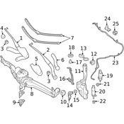 Mercedes Windshield Wiper Arm   - Genuine Mercedes 2188200044