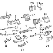 Mercedes Exhaust Muffler - Genuine Mercedes 2194900121