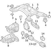 Mercedes CV Axle Assembly - Genuine Mercedes 2203500101