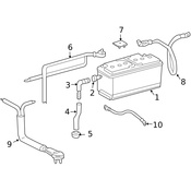 Mercedes Battery Cable  - Genuine Mercedes 220540023198