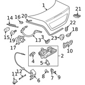 Mercedes Deck Lid Release Solenoid - Genuine Mercedes 2207501184