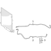 Mercedes Automatic Transmission Oil Cooler Hose - Genuine Mercedes 2212704696