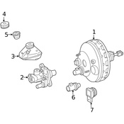 Mercedes Brake Master Cylinder - Genuine Mercedes 2214300501