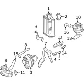 Mercedes Vapor Canister - Genuine Mercedes 2214700559