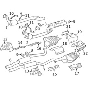 Mercedes Exhaust Muffler - Genuine Mercedes 2214900710