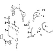 Mercedes Radiator Coolant Hose - Genuine Mercedes 2215014784