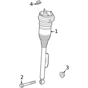 Mercedes Air Suspension Strut - Genuine Mercedes 2233207602