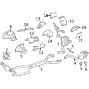 Mercedes Exhaust Bracket - Genuine Mercedes 2304900041