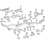 Mercedes Exhaust Bracket - Genuine Mercedes 2304920841