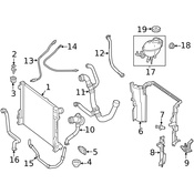 Mercedes Radiator Coolant Hose   - Genuine Mercedes 2315014782