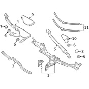 Mercedes Windshield Wiper Arm   - Genuine Mercedes 2318200544