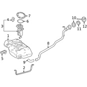 Mercedes Fuel Tank Filler Neck - Genuine Mercedes 2464700420