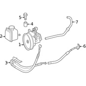Mercedes Power Steering Return Hose - Genuine Mercedes 2514660281