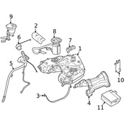 Mercedes Fuel Pump and Sender Assembly - Genuine Mercedes 2514700494