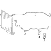 Mercedes Automatic Transmission Oil Cooler Hose - Genuine Mercedes 2515002172
