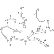 Mercedes Turbocharger Inlet Hose - Genuine Mercedes 2702002400