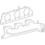 Mercedes Exhaust Manifold - Genuine Mercedes 2721402709