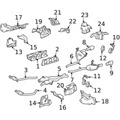 Mercedes Exhaust Manifold - Genuine Mercedes 2721403309
