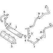 Mercedes Engine Oil Cooler Line - Genuine Mercedes 2751805230