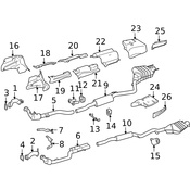 Mercedes Exhaust Intermediate Pipe - Genuine Mercedes 2781400208