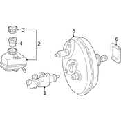 Mercedes Brake Master Cylinder - Genuine Mercedes 4634300001