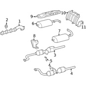 Mercedes Exhaust Muffler - Genuine Mercedes 4634901921