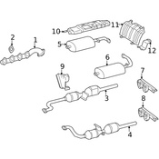 Mercedes Exhaust Muffler - Genuine Mercedes 4634904421