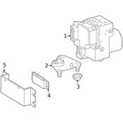 Mercedes ABS Control Module Bracket - Genuine Mercedes 4635405573