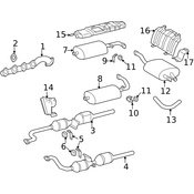Mercedes Catalytic Converter Heat Shield - Genuine Mercedes 4636802720