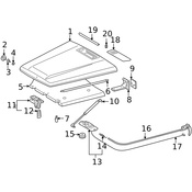 Mercedes Hood Release Cable - Genuine Mercedes 4638800059