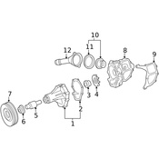 Mercedes Engine Water Pump Pulley - Genuine Mercedes 6032050110