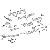 Mercedes Exhaust Manifold - Genuine Mercedes 6061420001