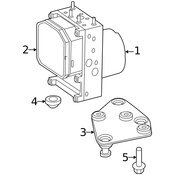 Mercedes ABS Control Module Bracket - Genuine Mercedes 9064310340