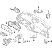Volvo Instrument Panel Lens - Genuine Volvo 31365527