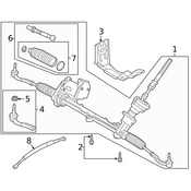 Volvo Body Electrical Ground Strap - Genuine Volvo 31109041