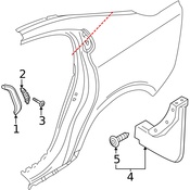 Volvo Body C-Pillar Molding Screw - Genuine Volvo 30622901