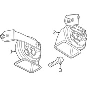 Volvo Horn Mount Bolt - Genuine Volvo 30640548