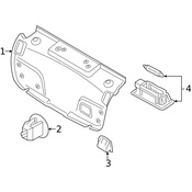 Volvo Deck Lid Trim - Genuine Volvo 1319558