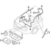 Volvo Convertible Top Hydraulic Line - Genuine Volvo 1385273