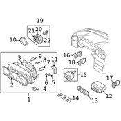 Volvo Headlight Switch Knob - Genuine Volvo 30613554