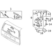 Volvo Liftgate Lock Actuator - Genuine Volvo 30634578