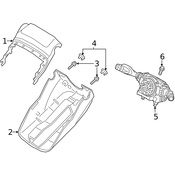 Volvo Steering Column Cover Screw - Genuine Volvo 30640825